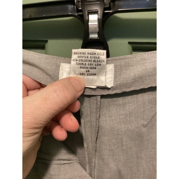 Talbots Women's Gray Size 12 Stretch Straight Leg Side Zip Career Trouser Pants - Picture 10 of 10